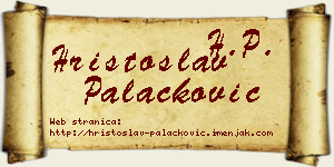 Hristoslav Palačković vizit kartica
